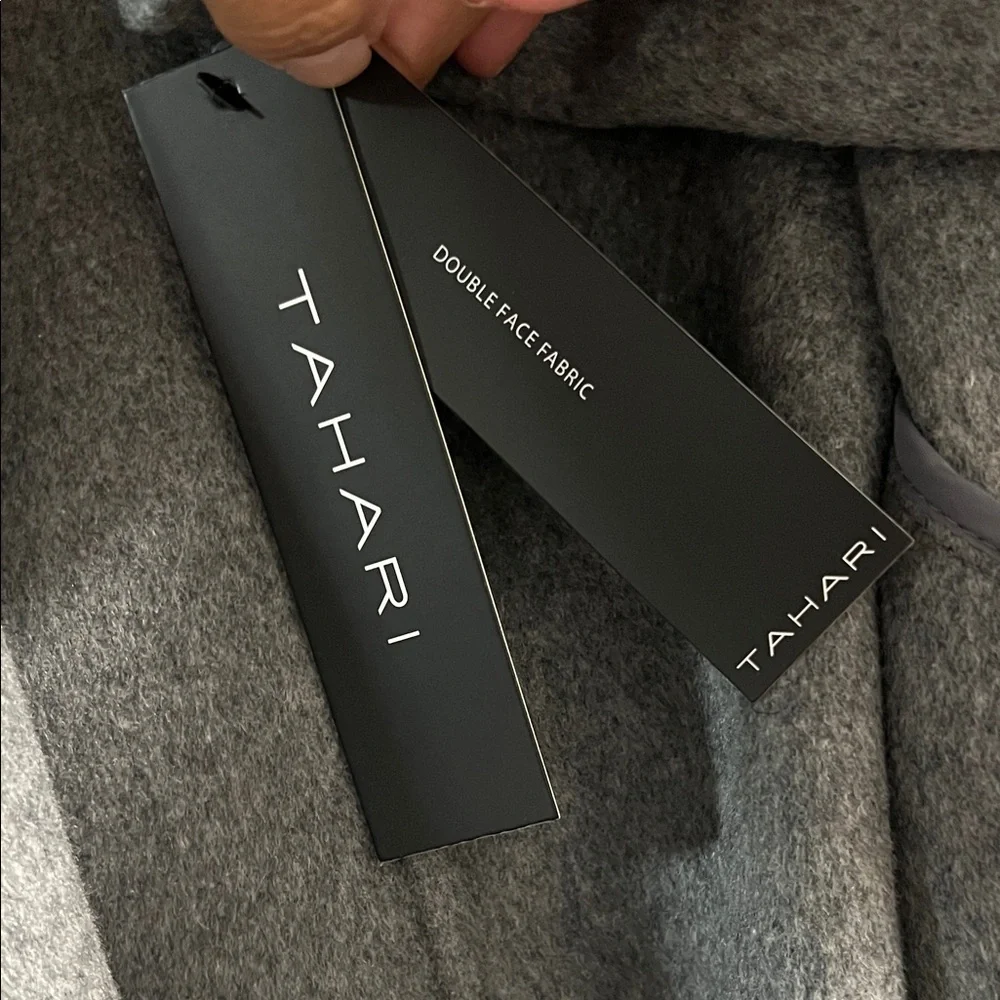 Tahari Women's Gray Cape Jacket - Picture 14 of 14